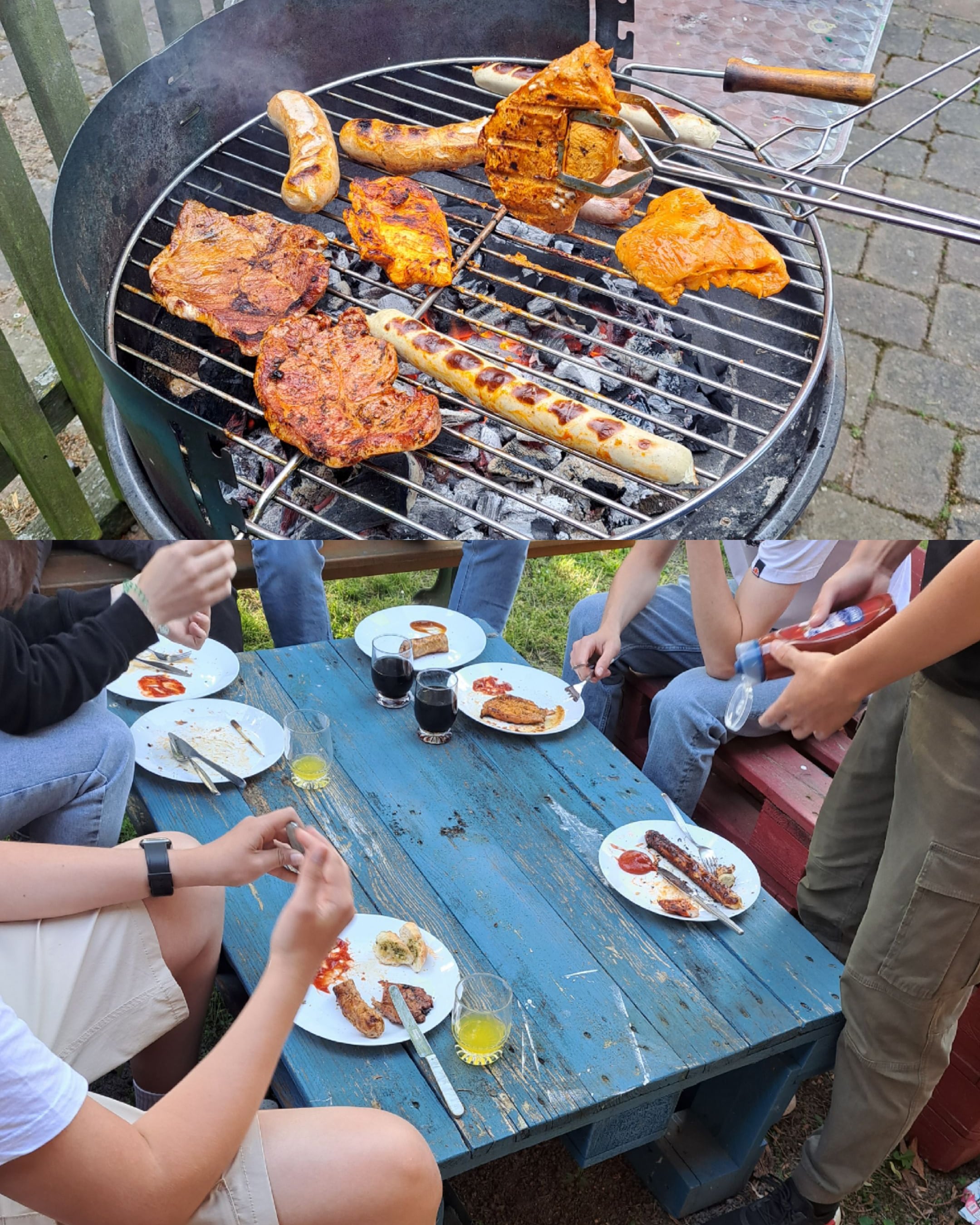 Offener Jugendraum mit Grillen